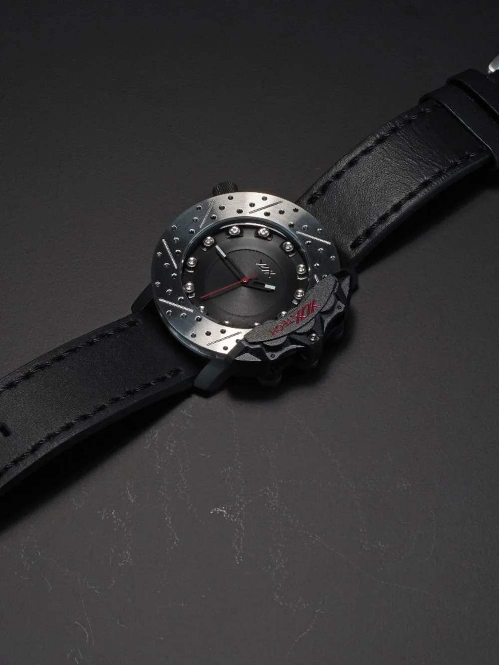 Men's Sport WristWatch Racing Style High performance Brake Disc watch